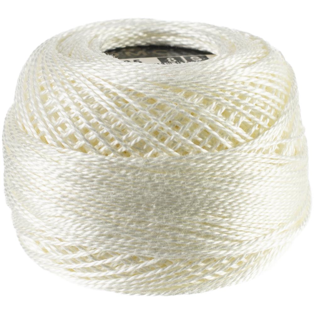 (image for) DMC White (Blanc) Pearl Cotton Size 8